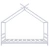 vidaXL Cadre de lit d'enfant Blanc Bois de pin massif 80x160 cm
