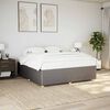 vidaXL Cadre de lit sans matelas taupe 200x200 cm tissu
