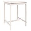 vidaXL Ensemble de bar de jardin 5 pcs blanc bois massif de pin