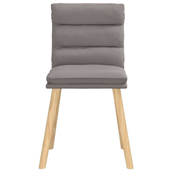 vidaXL Chaises à manger lot de 4 taupe tissu
