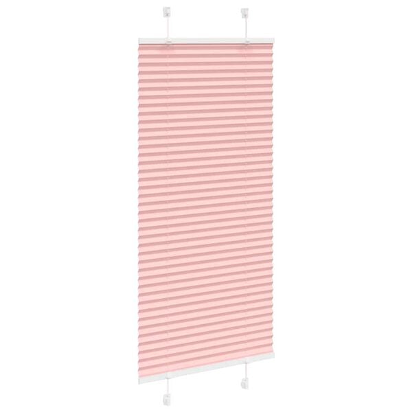 vidaXL Store pliss&eacute; rose 65x150 cm largeur du tissu 64,4 cm polyester