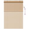 vidaXL Store enrouleur avec des rideaux Marron 140 x 220 cm Bambou