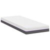 vidaXL Matelas Blanc et Gris 80 x 200 cm Mousse à Mémoire