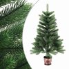 vidaXL Arbre de No&euml;l artificiel pr&eacute;-&eacute;clair&eacute; et boules 65 cm vert
