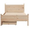 vidaXL Cadre de lit sans matelas 75x190 cm bois de pin massif