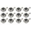 vidaXL Lampes solaires &agrave; LED rondes d'ext&eacute;rieur 12 pcs 12 cm Blanc