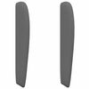 vidaXL Oreille de t&ecirc;te de lit Gris Fonc&eacute; tissu