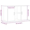 vidaXL Support pour aquarium vieux bois 101x41x58 cm bois d'ingénierie