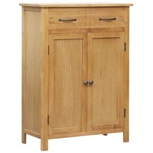 vidaXL Armoire &agrave; chaussures 76x37x105 cm Bois de ch&ecirc;ne solide