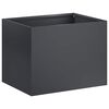 vidaXL Cache-pot de jardin Anthracite 40 x 30 x 30 cm