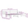 vidaXL Lit de jour et lit gigogne sans matelas 80x200 cm bois massif