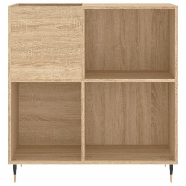 vidaXL Armoire à disques chêne sonoma 84,5x38x89 cm bois d'ingénierie