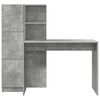vidaXL Bureau 2 pcs Gris b&eacute;ton