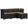 vidaXL Canap&eacute; de jardin 4 places avec coussins style rotin PP