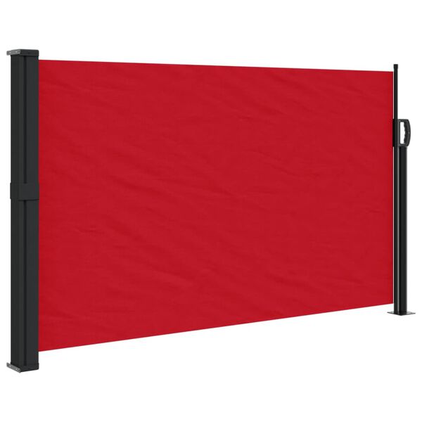 vidaXL Auvent lat&eacute;ral r&eacute;tractable rouge 120x500 cm