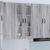 vidaXL Meuble mural de cuisine avec porte Gris Sonoma 60 x 31 x 100 cm