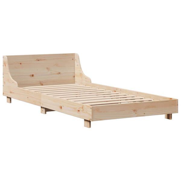vidaXL Cadre de lit sans matelas 90x190 cm bois de pin massif