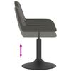vidaXL Tabouret de bar Gris fonc&eacute; Velours