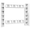 vidaXL Ensemble de meubles TV 6 pcs Blanc Bois d'ing&eacute;nierie