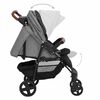 vidaXL Poussette pour b&eacute;b&eacute; 3-en-1 Gris clair Acier