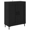 vidaXL Haut Armoire Ch&ecirc;ne noir 69,5 x 34 x 180 cm Bois d'ing&eacute;nierie