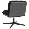 vidaXL Chaise pivotante de bureau noir boucl&eacute; comme de la laine tissu