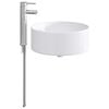vidaXL Lavabo de salle de bains Chrome 40,5 x 40,5 x 15,5 cm m&eacute;tal