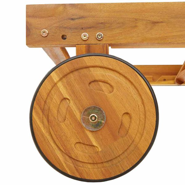 vidaXL Transat 2 pcs Taupe 200 x 67 x 84cm Bois d'acacia massif