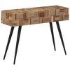 vidaXL Table console 110x34x80 cm teck de r&eacute;cup&eacute;ration massif