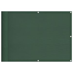 vidaXL &Eacute;cran de balcon vert fonc&eacute; 75x700 cm 100% polyester oxford