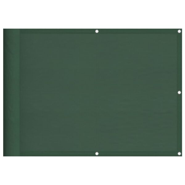vidaXL &Eacute;cran de balcon vert fonc&eacute; 75x700 cm 100% polyester oxford
