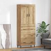 vidaXL Haut Armoire 2 pcs Ch&ecirc;ne artisanal Bois d'ing&eacute;nierie