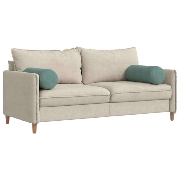 vidaXL Coussins d'accent 2 pcs Vert Mer &Oslash; 25 x 70 cm