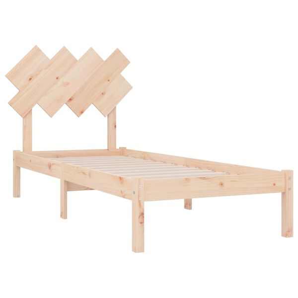 vidaXL Cadre de lit sans matelas 90x200 cm bois massif