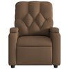 vidaXL Fauteuil inclinable Marron Tissu