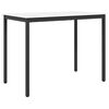 vidaXL Table de bar Blanc 140 x 80 x 105 cm Bois de pin massif