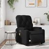 vidaXL Fauteuil de massage inclinable &eacute;lectrique noir similicuir