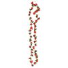 vidaXL Guirlandes de fleurs 6 pcs rouge 240 cm