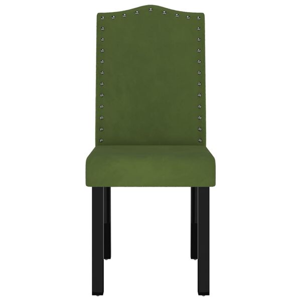 vidaXL Chaises &agrave; manger lot de 4 vert fonc&eacute; velours