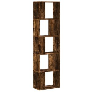 vidaXL Biblioth&egrave;que 5 niveaux ch&ecirc;ne fum&eacute; bois d'ing&eacute;nierie