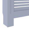 vidaXL Cache-radiateur MDF Gris 205 cm
