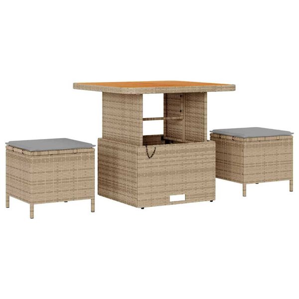 vidaXL Ensemble de canapé de jardin 8 pcs Beige et Gris clair
