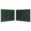 vidaXL Paroi de tente r&eacute;ception 2 pcs avec fermeture &eacute;clair PE Vert