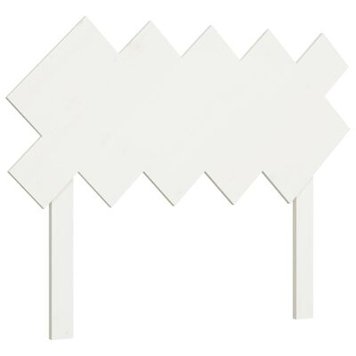 vidaXL Tête de lit Blanc 104x3x80,5 cm Bois massif de pin
