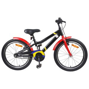 vidaXL V&eacute;lo pour Enfants 24 Pouces pour les 8-12 ans Noir rouge
