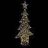 vidaXL Sapin de No&euml;l avec 240 LED Blanc chaud 180 cm Rotin