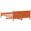 vidaXL Cadre de lit sans matelas cire marron 150x200cm bois pin massif