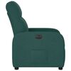 vidaXL Fauteuil inclinable &eacute;lectrique Vert fonc&eacute; Tissu