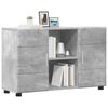vidaXL Buffet avec &eacute;tag&egrave;re FLORIN Gris b&eacute;ton 88,5 x 30,5 x 55,5 cm