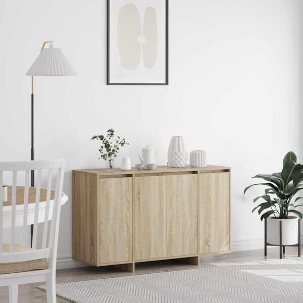 vidaXL Buffet Ch&ecirc;ne sonoma 120 x 41 x 75 cm Bois d'ing&eacute;nierie